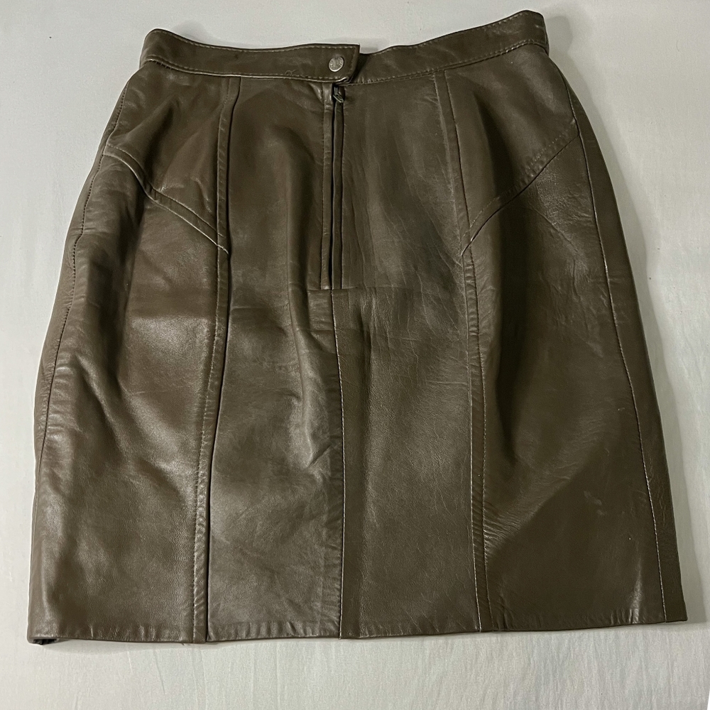 Genuine Leather Skirt